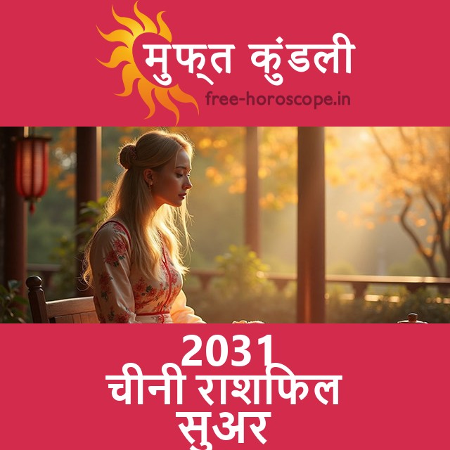 सुअर के लिए 2031 का चीनी राशिफल